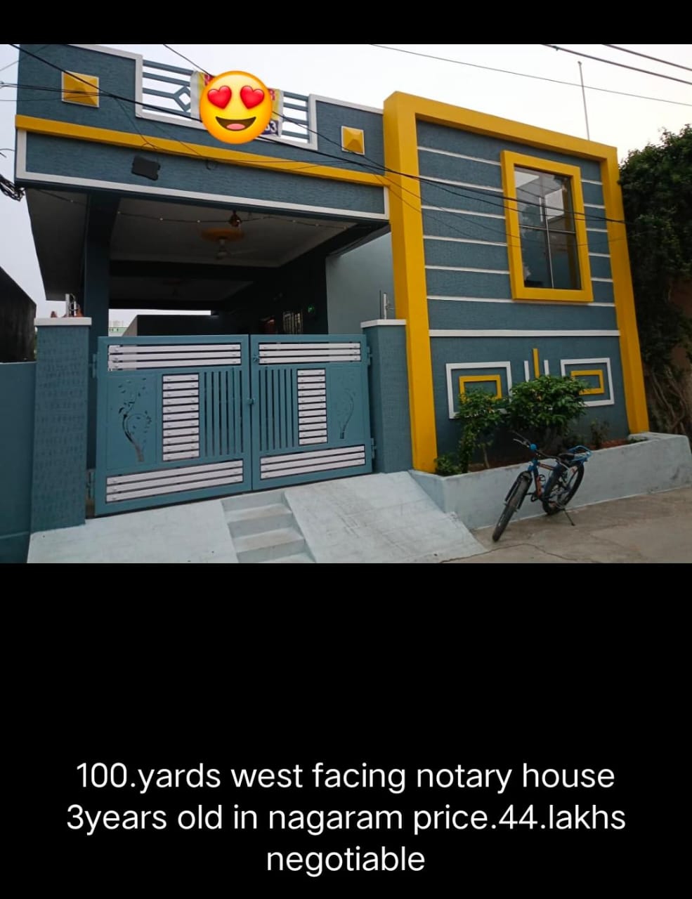 100 Sq. Yards West Facing House For Resale in Nagaram Hyderabad