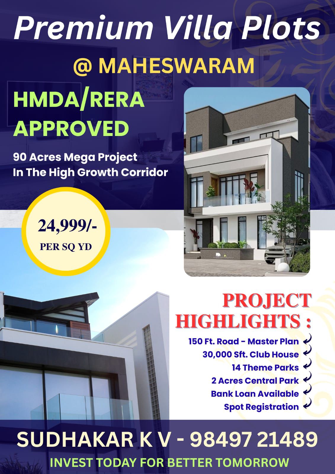 HMDA & RERA Approved Villa Plots For Sale At Maheshwaram Ranga Reddy 