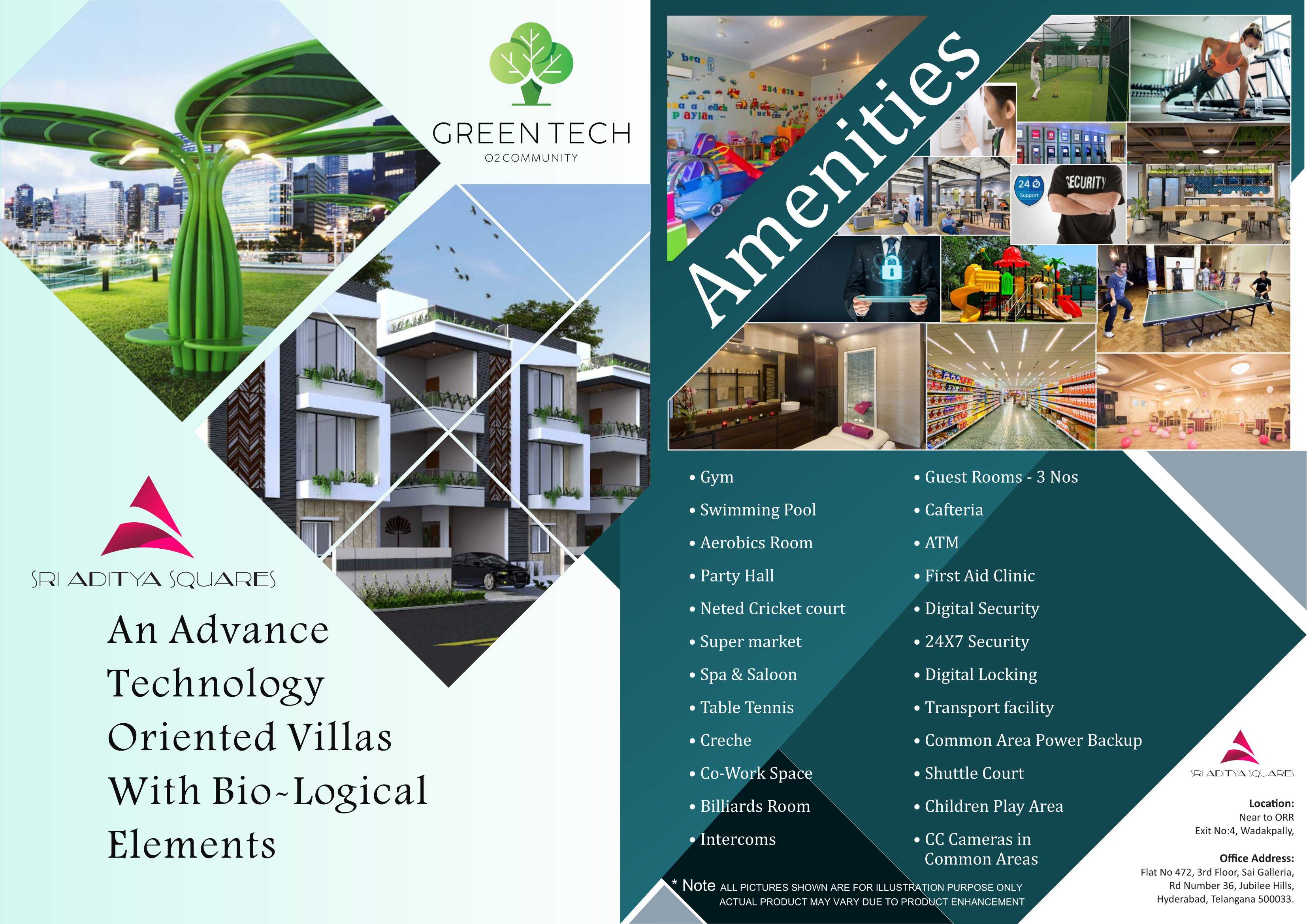 Villas for sale in GREENTECH O2 Community at Rameshramband 
