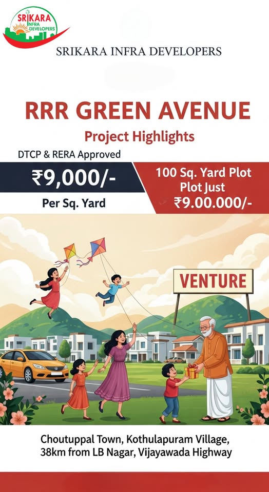 Open Plot For Sale In Kothulapuram Nalgonda