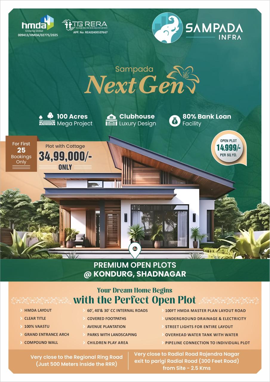 All Type Of Plots For Sale At Kondurg