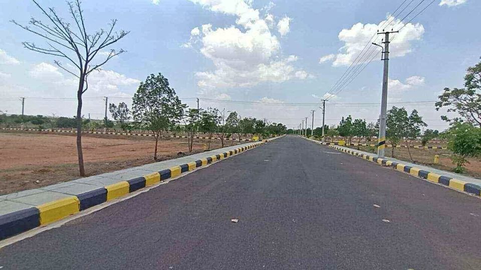 HMDA Final approved plots for sale in Srisailam highway 