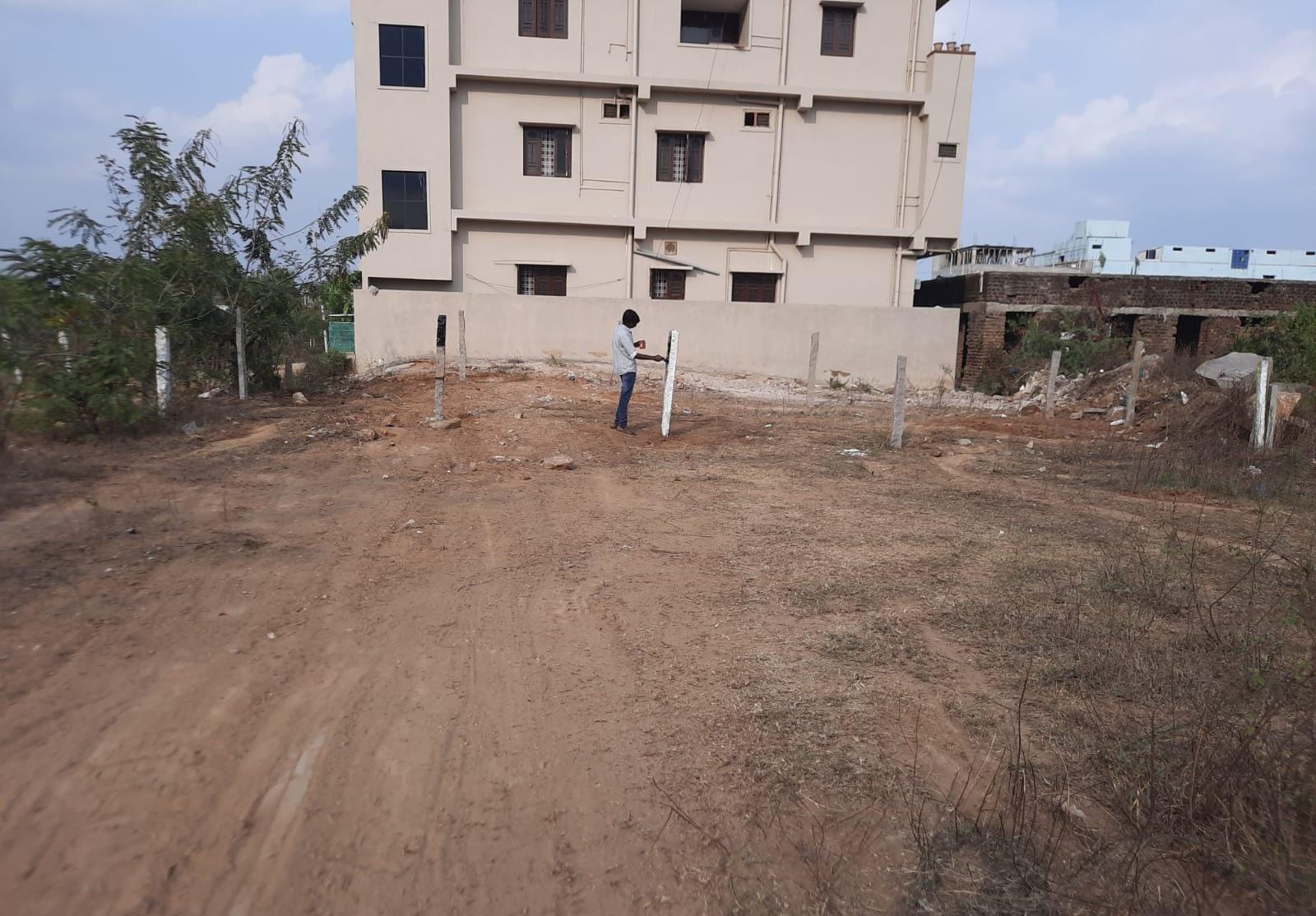 100 sq. yards open plot for sale in Narapally