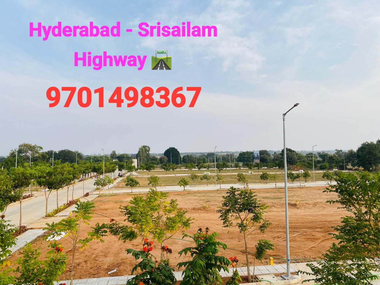 Open plots at Maheshwaram Hyderabad near E-City back side, Srisailam highway - 9701498367