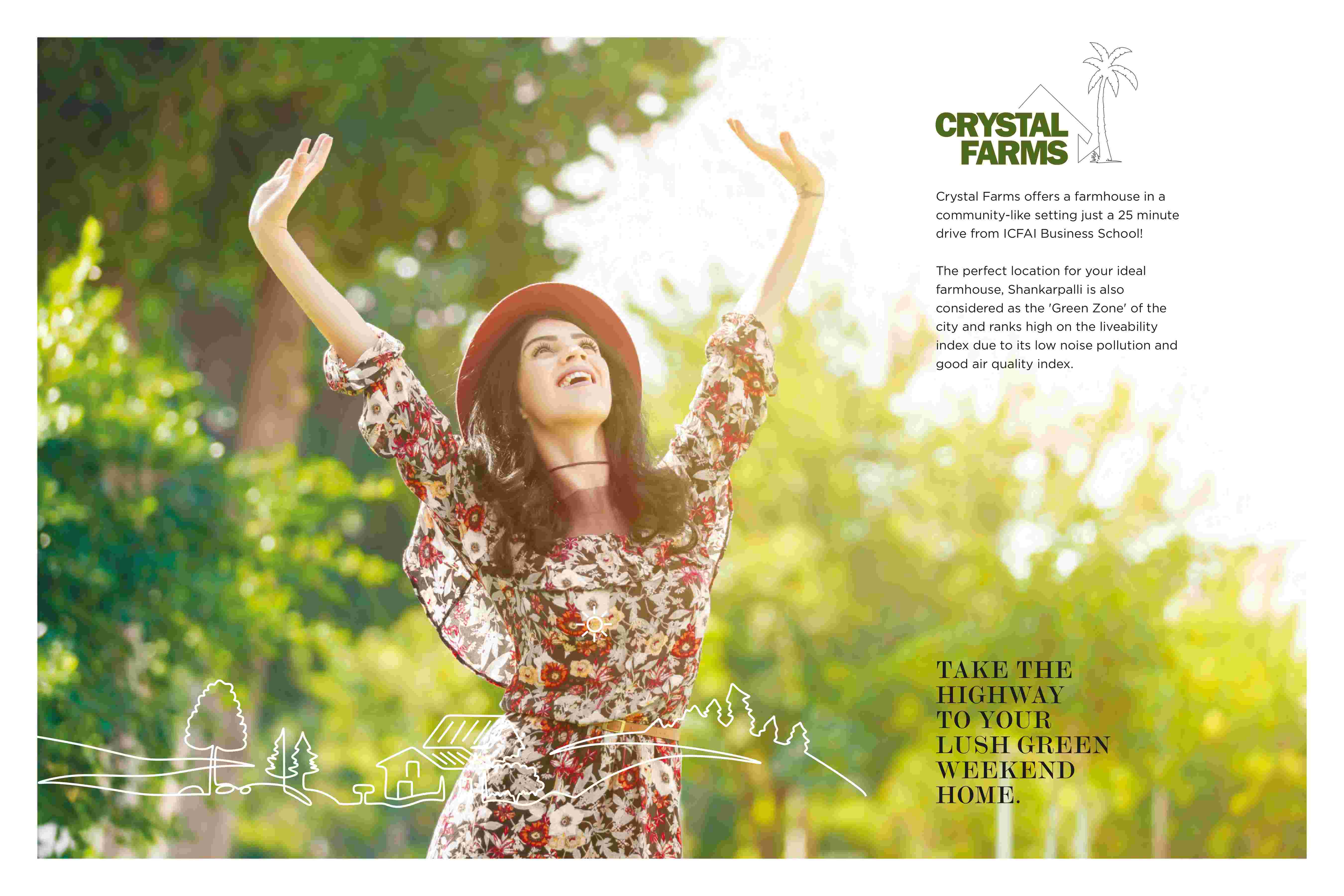 Fram Plots for sale in Crystal Farms at Praveda in Shankarpally