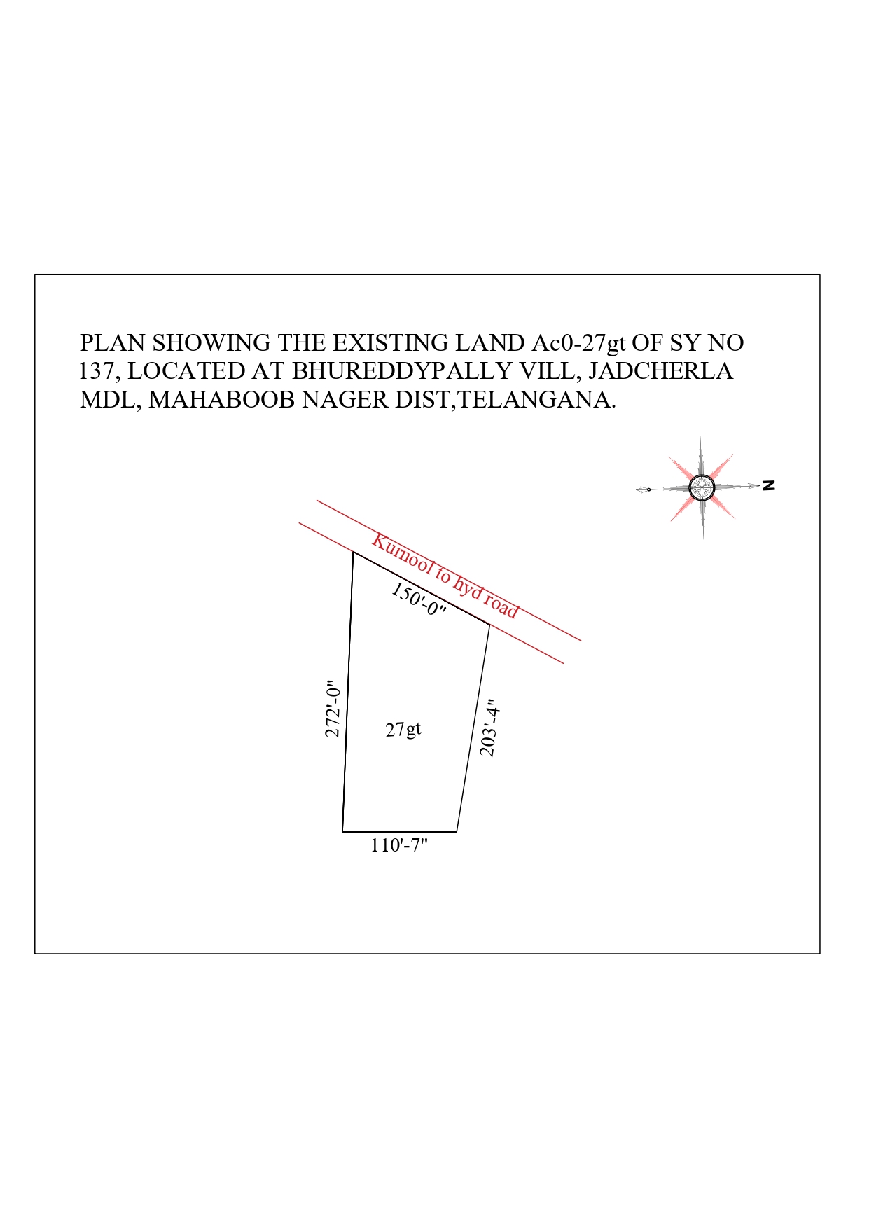 Commercial plot for sale in Jadcherla