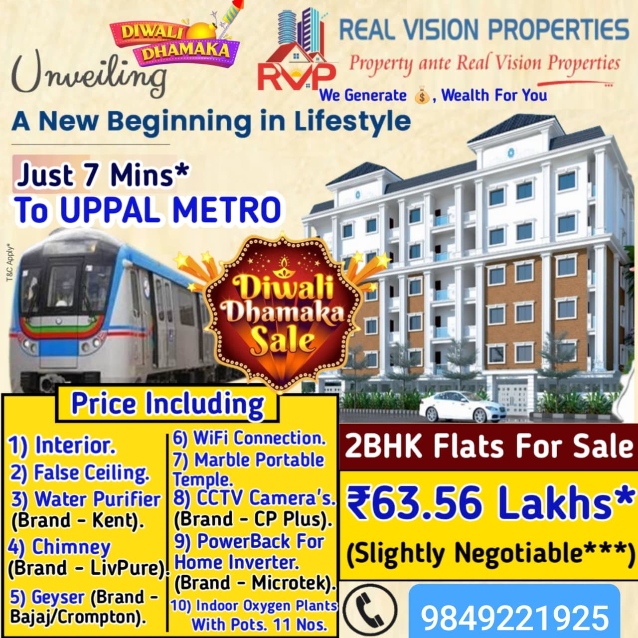 2 BHK Flats For Sale In Uppal Hyderabad