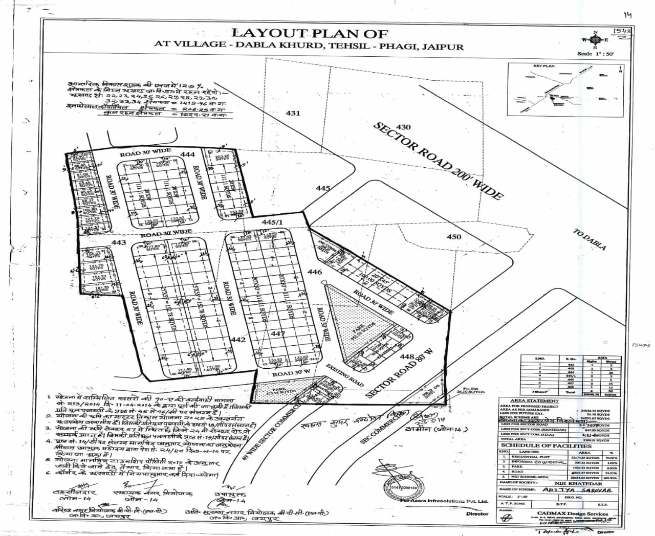 Aditya sarovar A block 111 Gaj ka PLaj ka plot diggi road ke pass mein