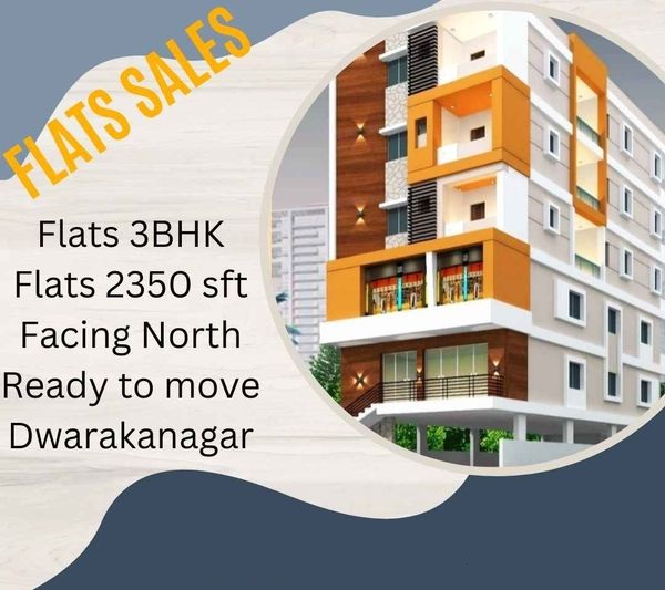 2350 Sft 3bhk Flats  for Sale in Dwarakanagar 