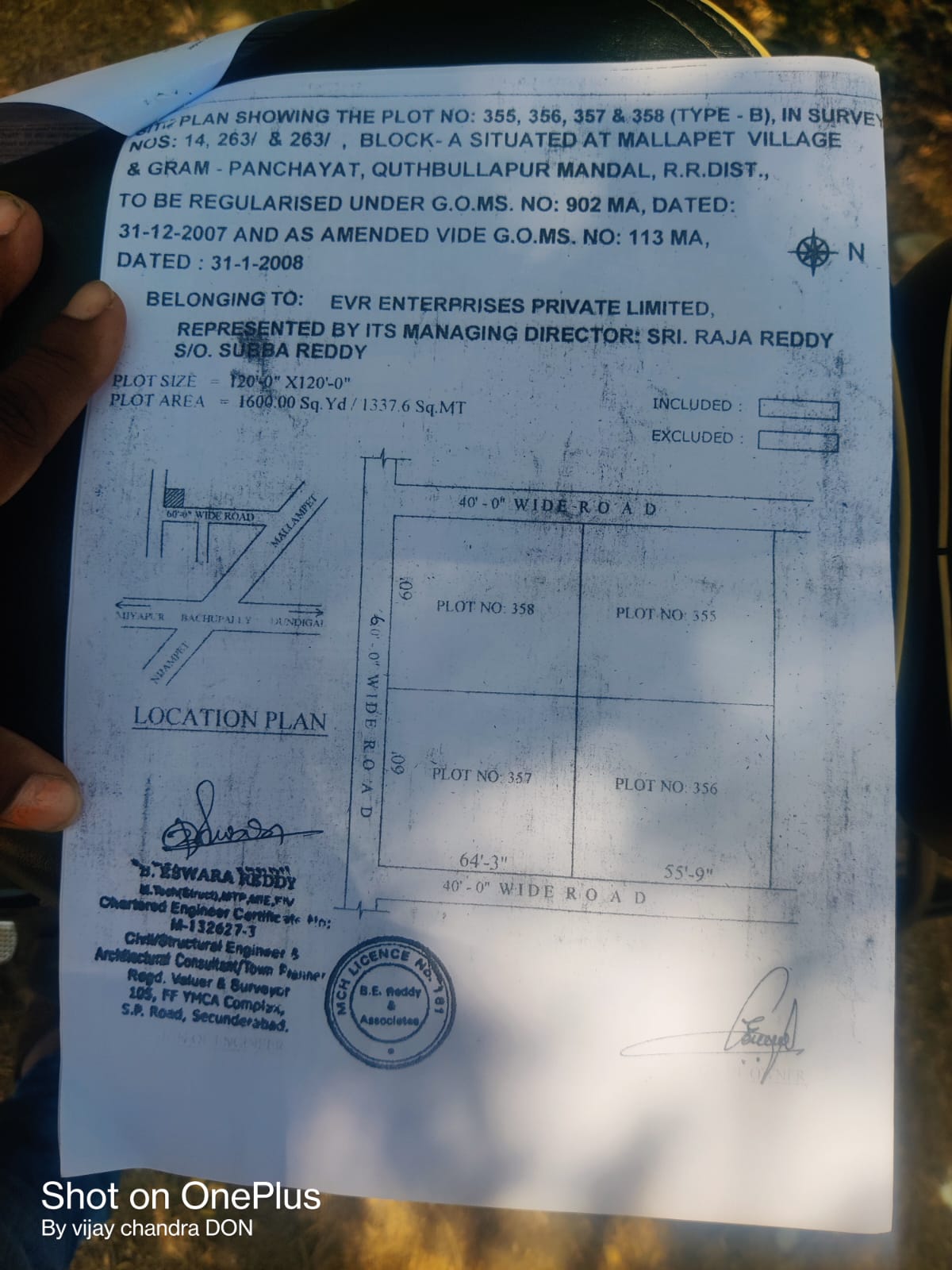 KVR Layout ||Mallampet Village || 1600 sq yds 
