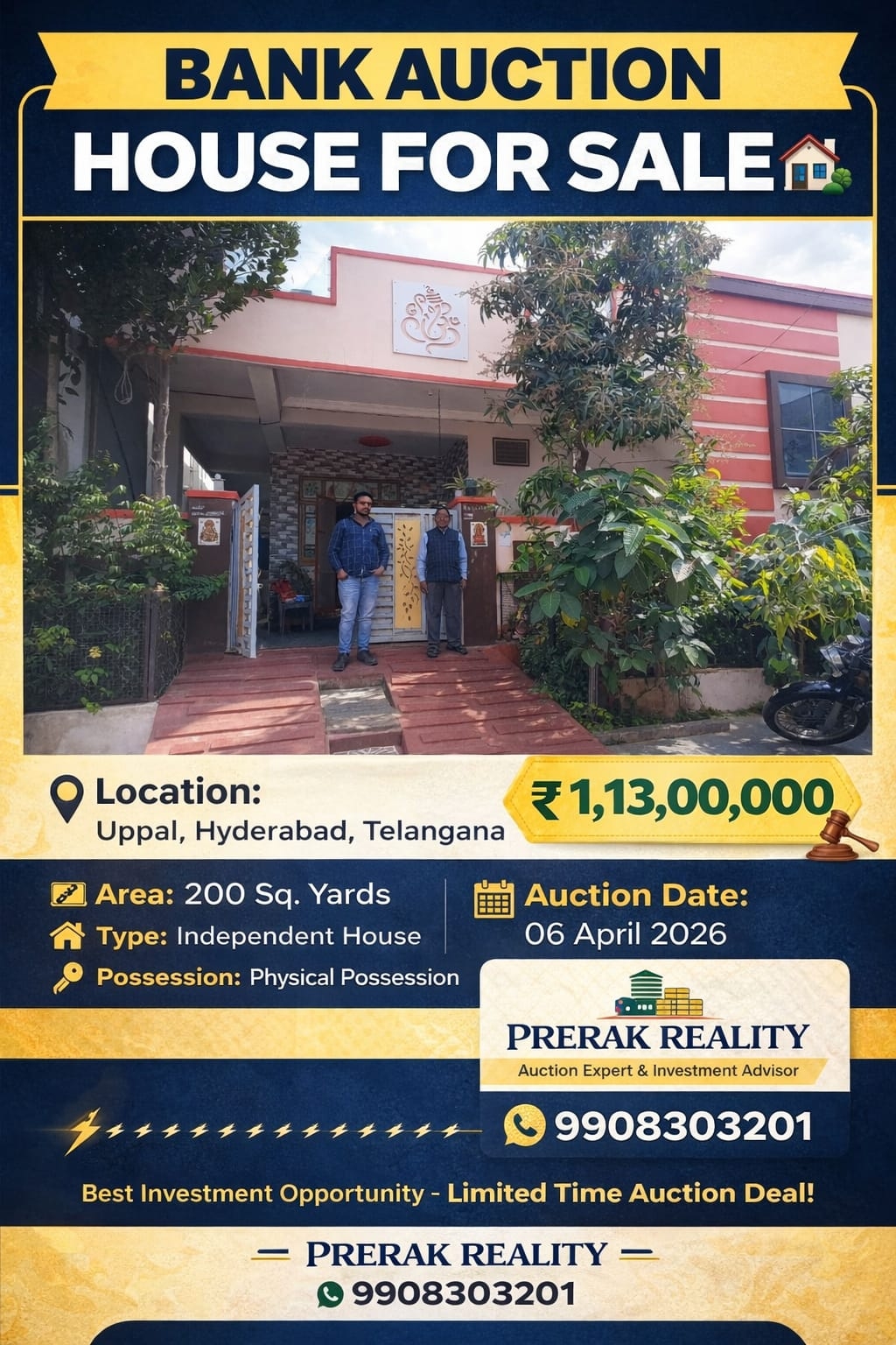 Auction Property For Sale At Uppal Hyderabad