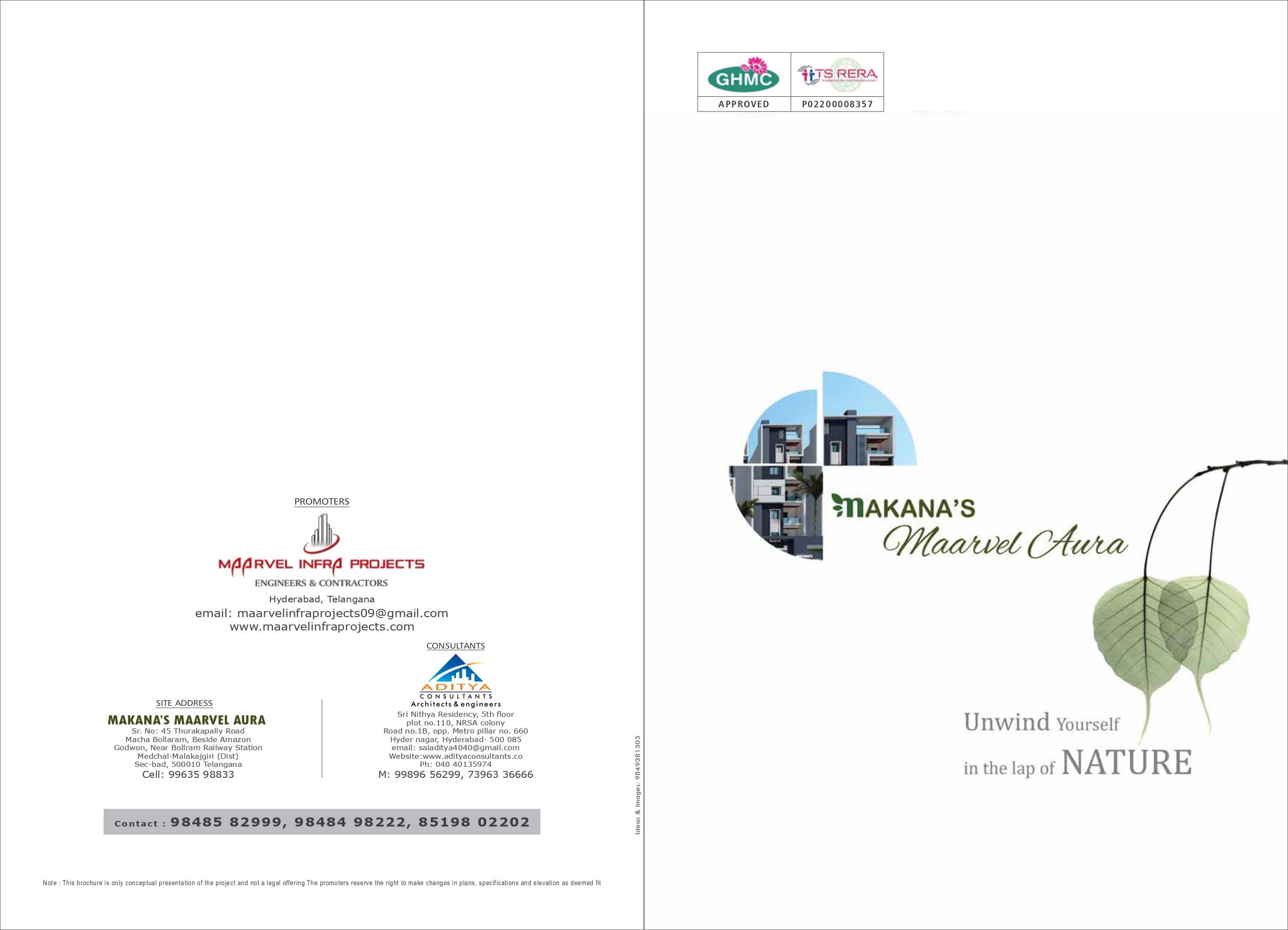 2 Bhk and 3 Bhk Flats at Kompally