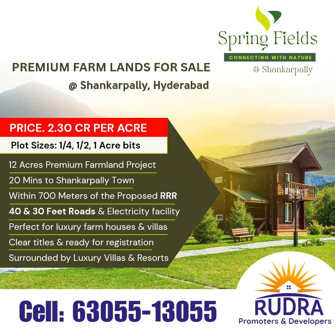 Farm Land for sale at shankarpalli, Hyderabad