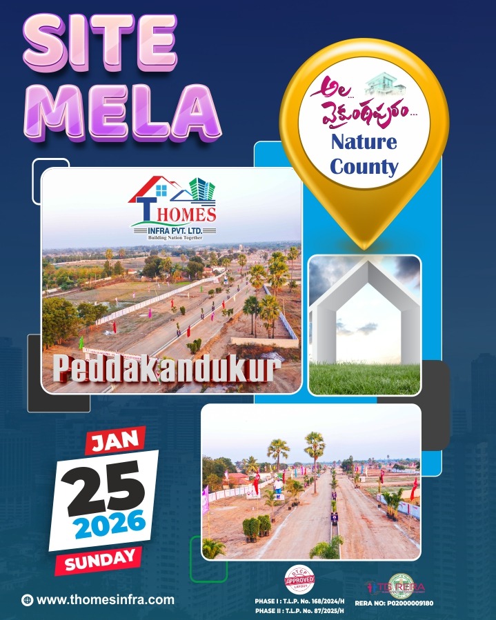 200 Square yards Open Plots in Peddakandukur, Peddakandukur