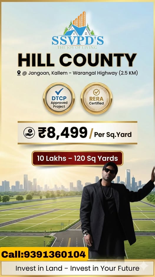 Open Plots For Sale At Jangaon
