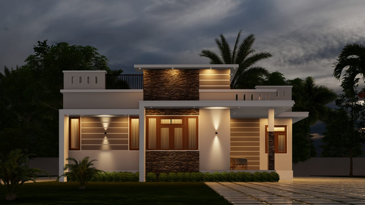  New 3BHK Contemporary Villa For sale in Amballur Kallur Nayarangady, Thrissur