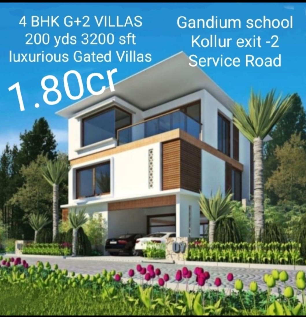 4 BHK Super Gated Luxurious Villas at Kolluru 