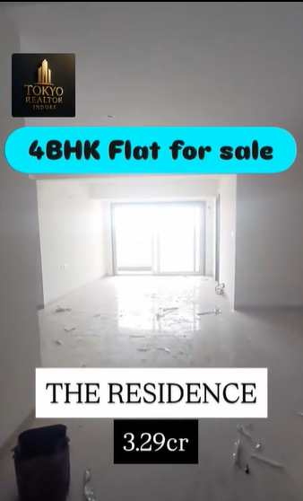 Luxury 4 BHK Flat  For Sale In The Residence Indore