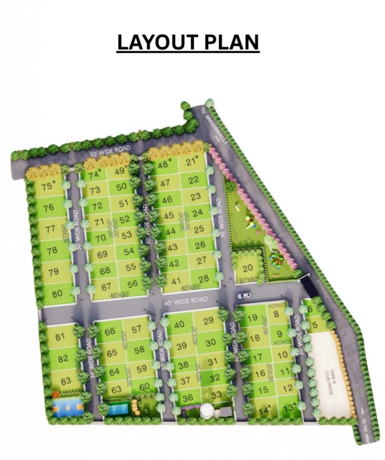 Open plots for sale in Arsanahalli Bangalore