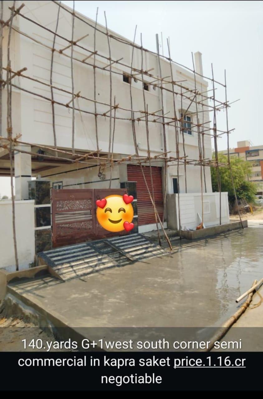 G+1 South Corner Semi Commercial Building For Sale In Kapra saket  Road Hyderabad