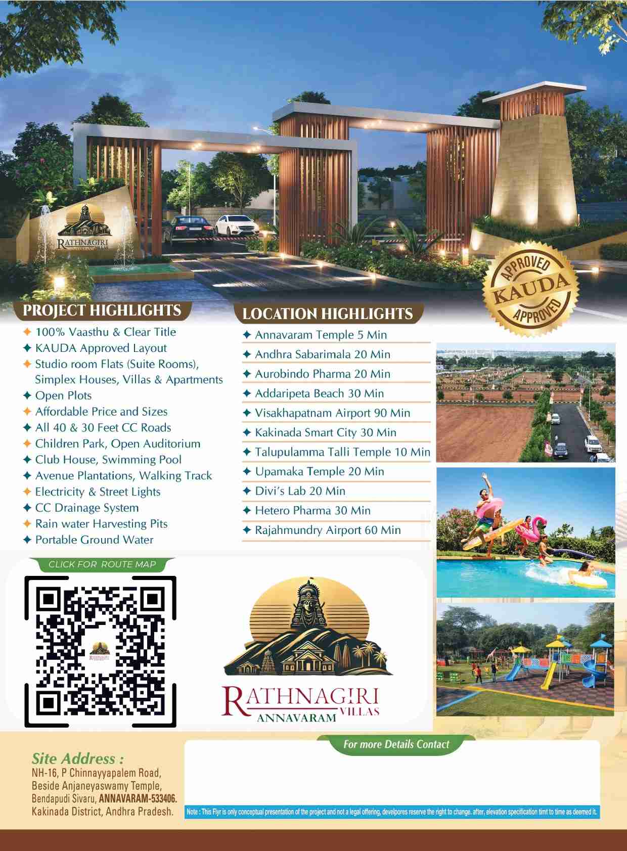 Studio Room Flats & Simplex Houses & open Pots & Apartments & villas for sale At Annavaram