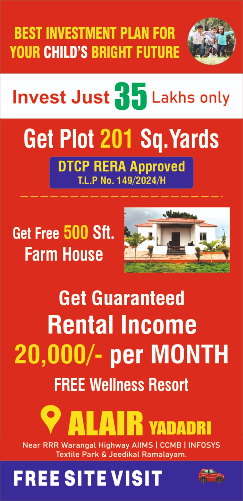 Invest in nature AT Alair Telangana