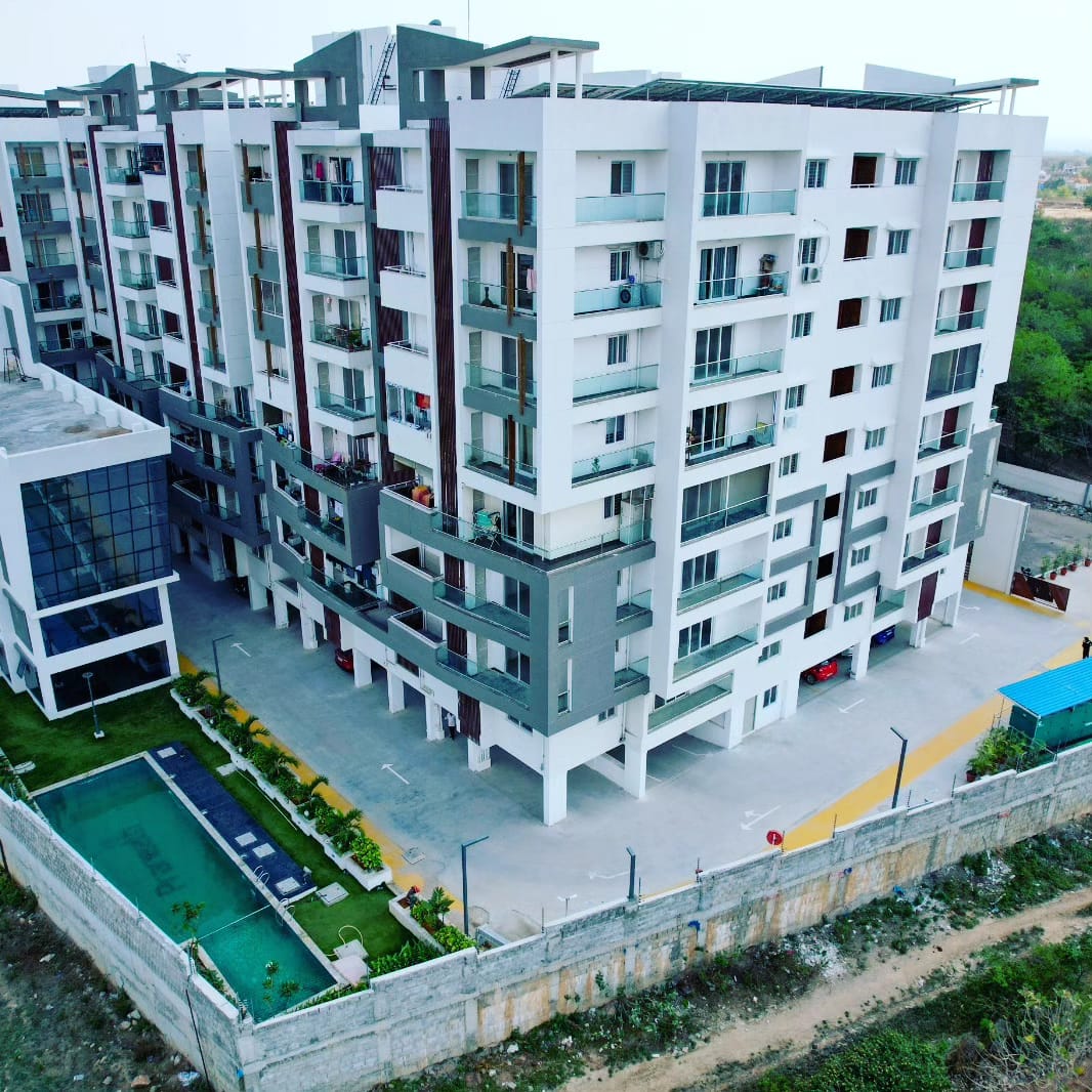 Ready to move 3 BHK west facing flat for sale in Kollur