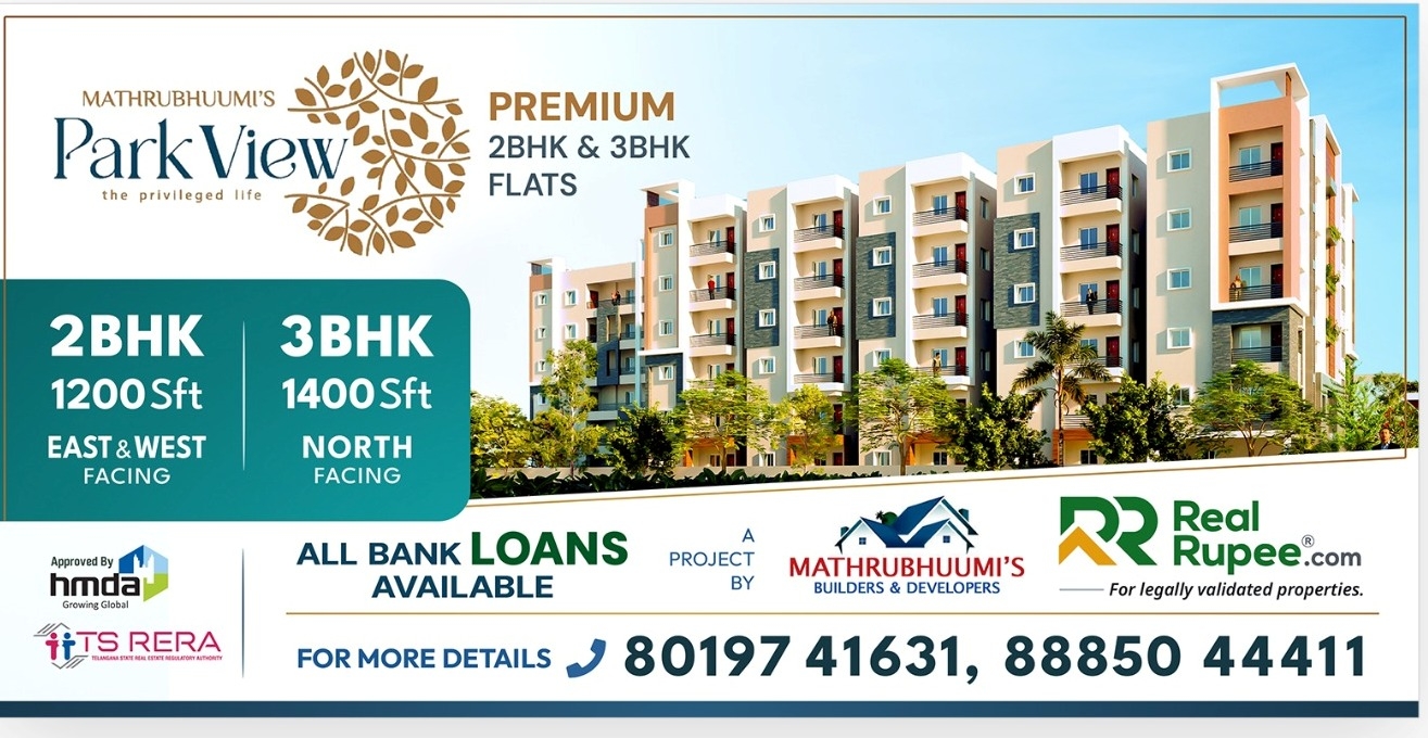Commercial and Residential Flats for sale in AYODYA X ROAD near Kompally