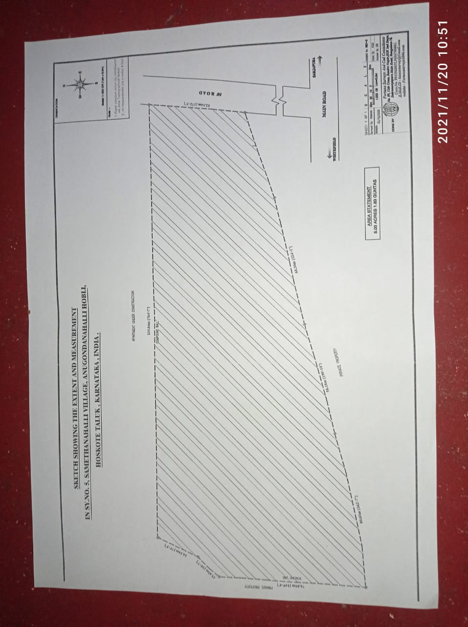 5 Acres conversion land in Whitefield at Sametha Halli