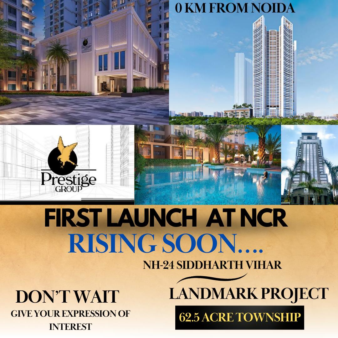 Luxury Apartments and Villas by Prestige Group  For sale at Siddharth Vihar, NH-24 