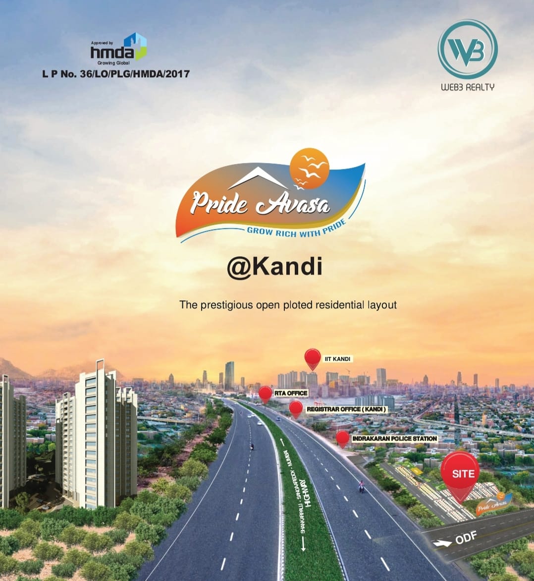 Pride Avasa HMDA Open plots at Kandi 