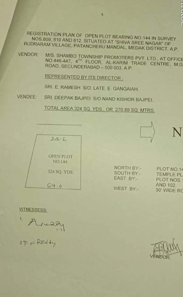Open Plot for sale ||500mts  mumbai Highway|| layout Shambhu || Rudraram village