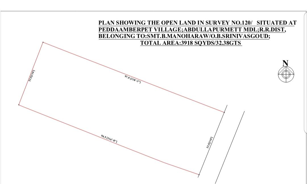 4000 sq Yards Land  for Apartment Development in Pedha Amberpet 