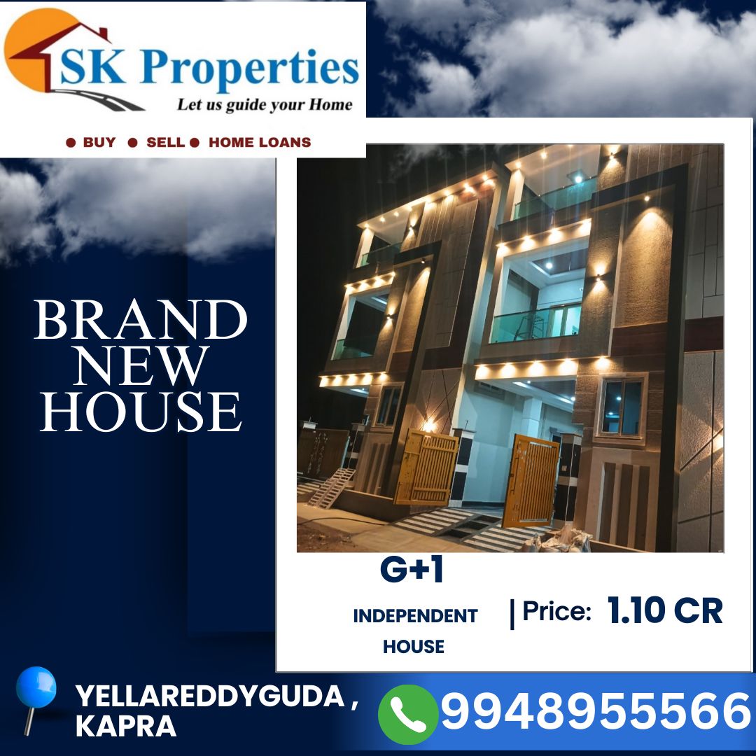 G+1House Independent House for sale at @ YellaReddyguda, Kapra
