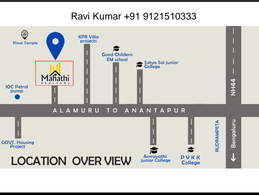 Open plots for sale near amaravathi junior college ,Annathapur