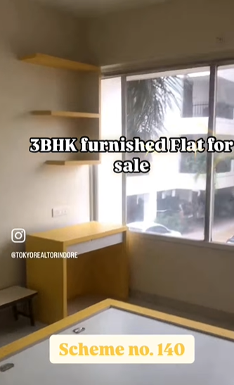 Luxurious 3 BHK Furnished Flat for Sale at Scheme No.140 Indore