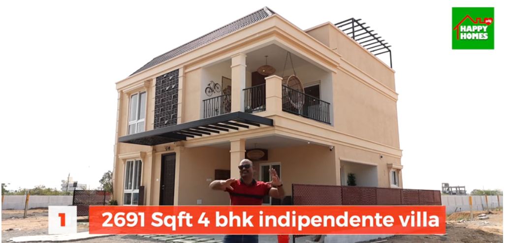 4BHK independent house for sale near OMR Road in Tamilnadu