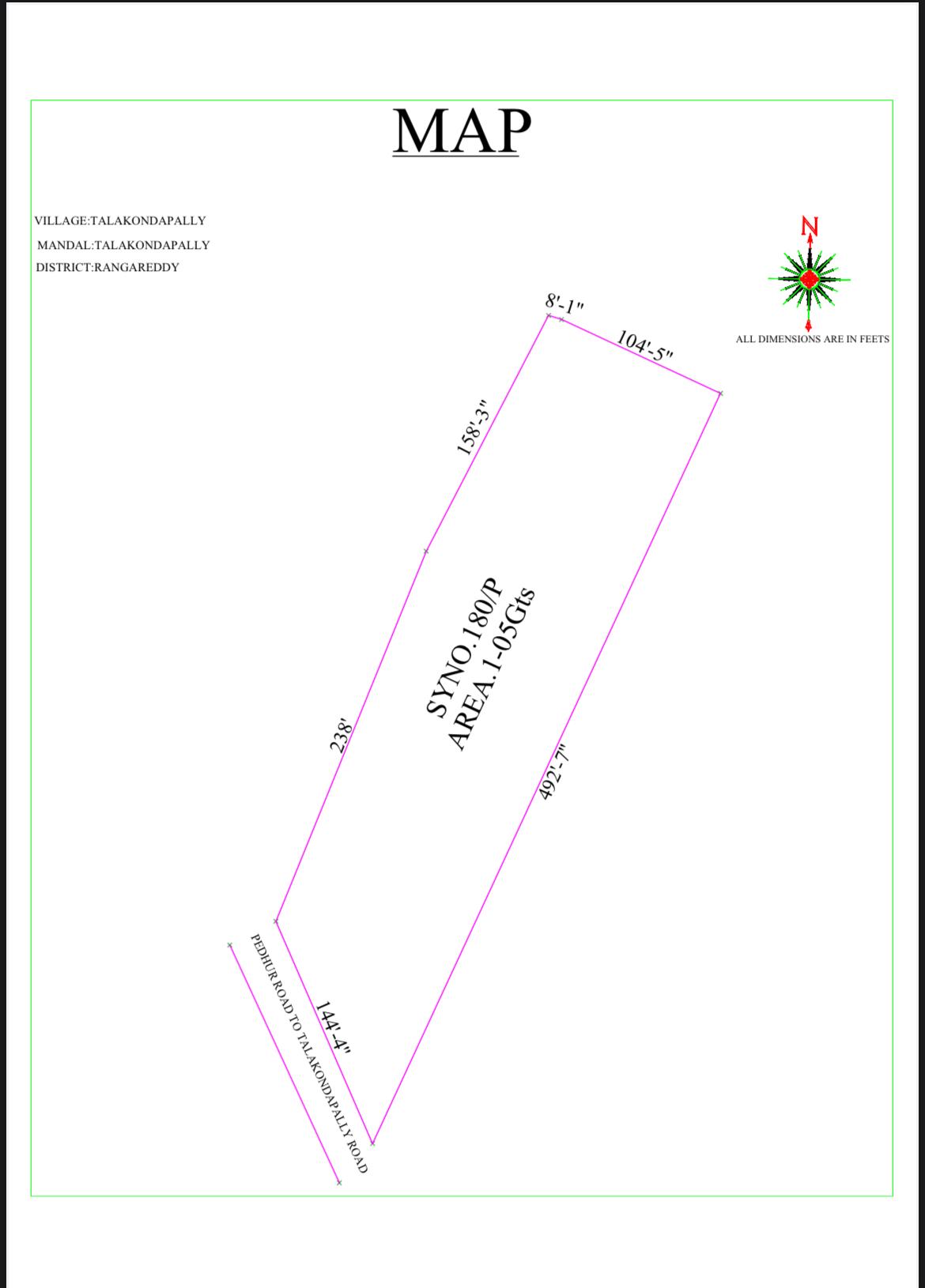 1 Acre 5 Guntas Land For Sale In Talakondapally Ranga Reddy