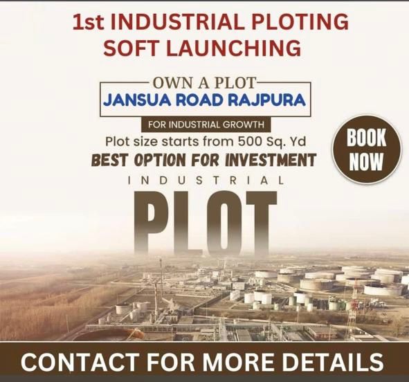  Industrial Plots For Sale on Jansua Road, Rajpura