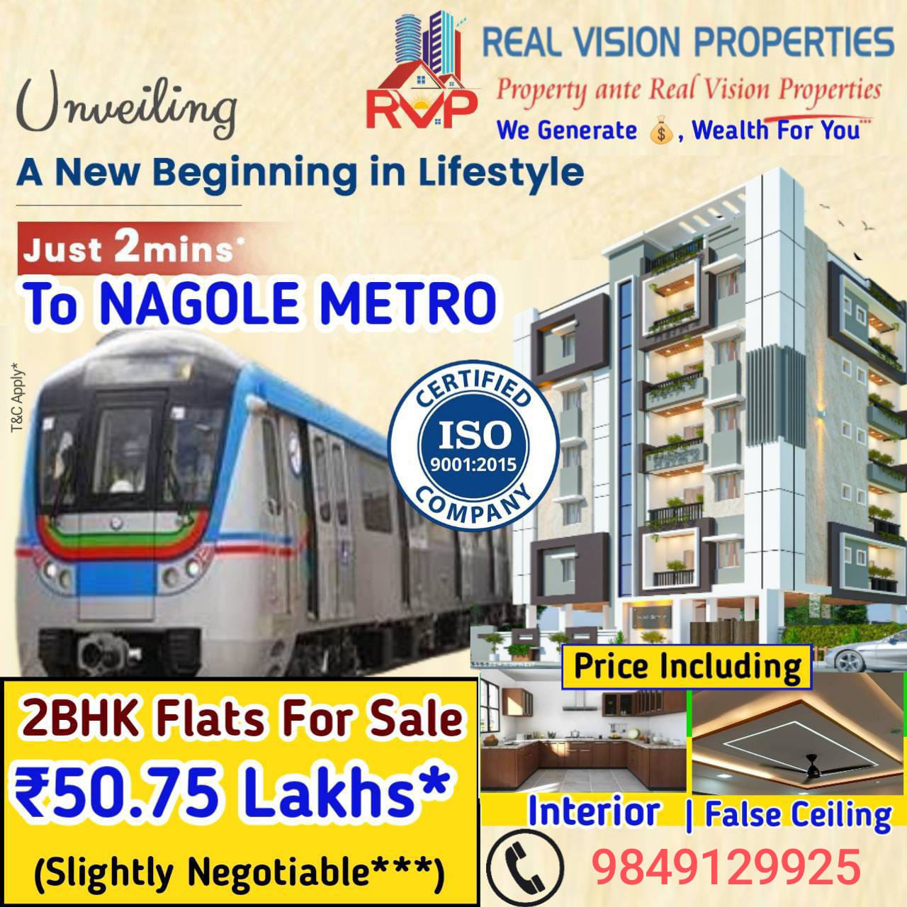 2 BHK Flats For Sale @ Nagole Hyderabad