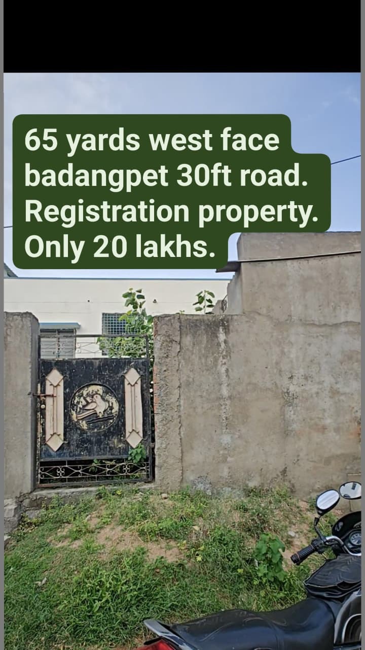 65 SQUARE YARDS REGISTERED LAND FOR SALE IN BADANGPET