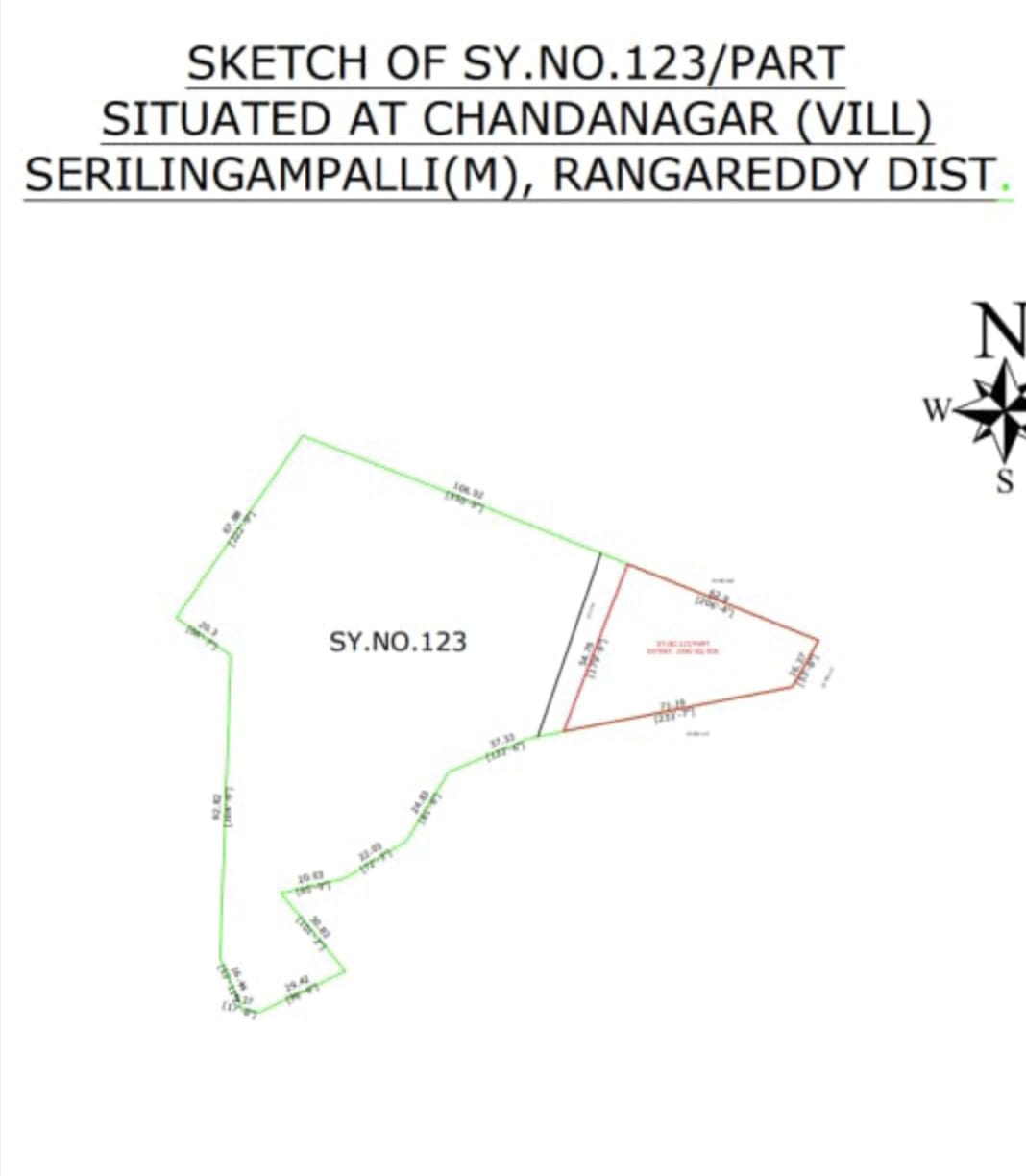 2700 Square Yards  land for high rise apartment in chandnagar 