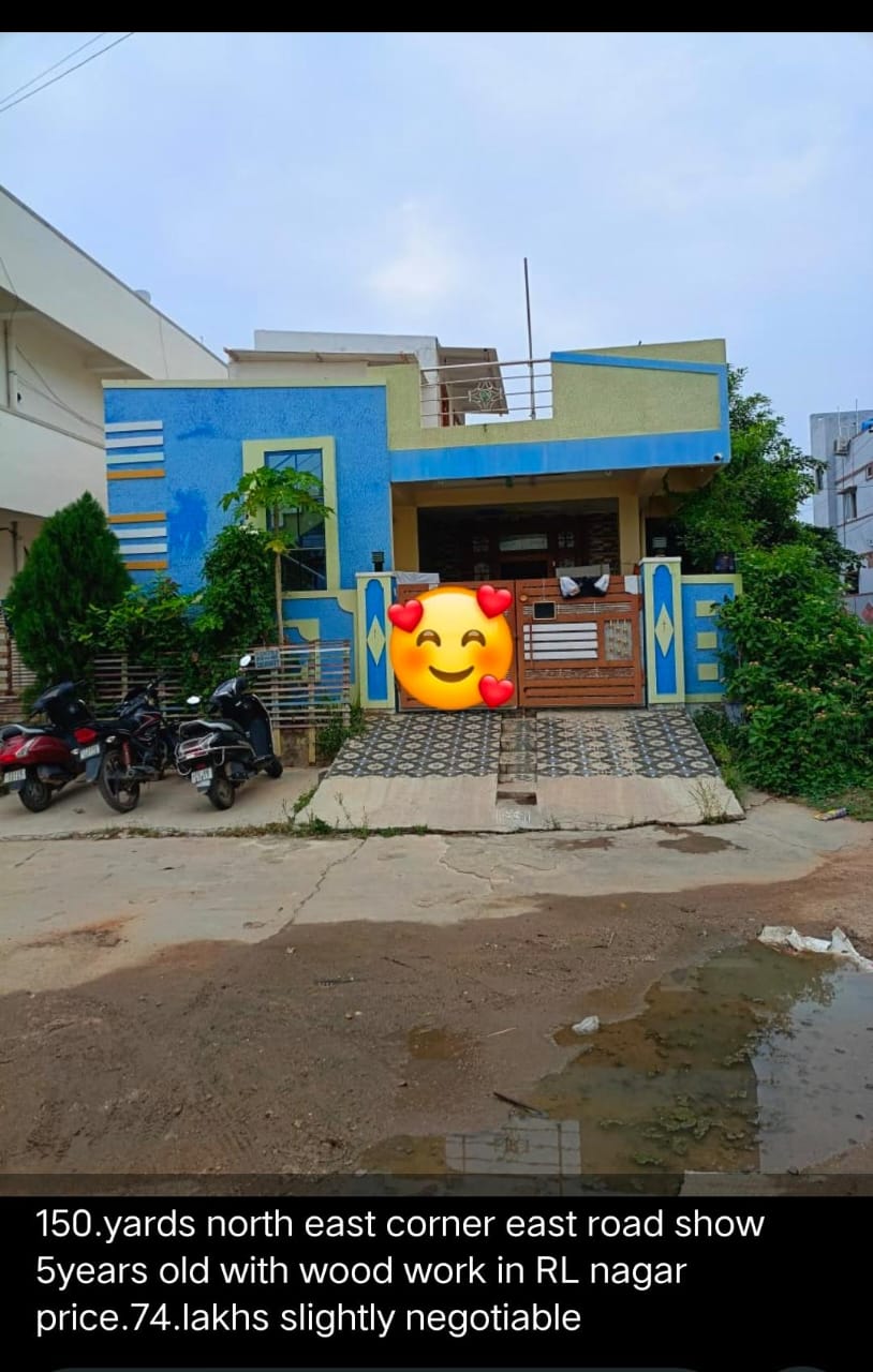 150 Sq. Yards North East Corner House For Sale In RL Nagar Rampally