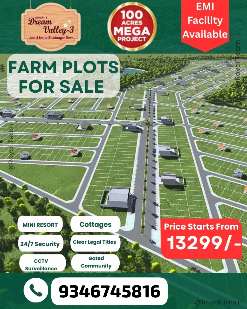 Farm Land for Sale in Shadnagar Call me 9346745816