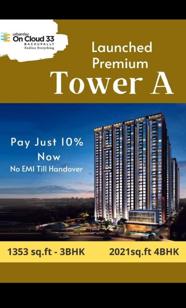  FLATS FOR SALE IN URBANRISE IN CLOUD 33 AT BACHUPALLY