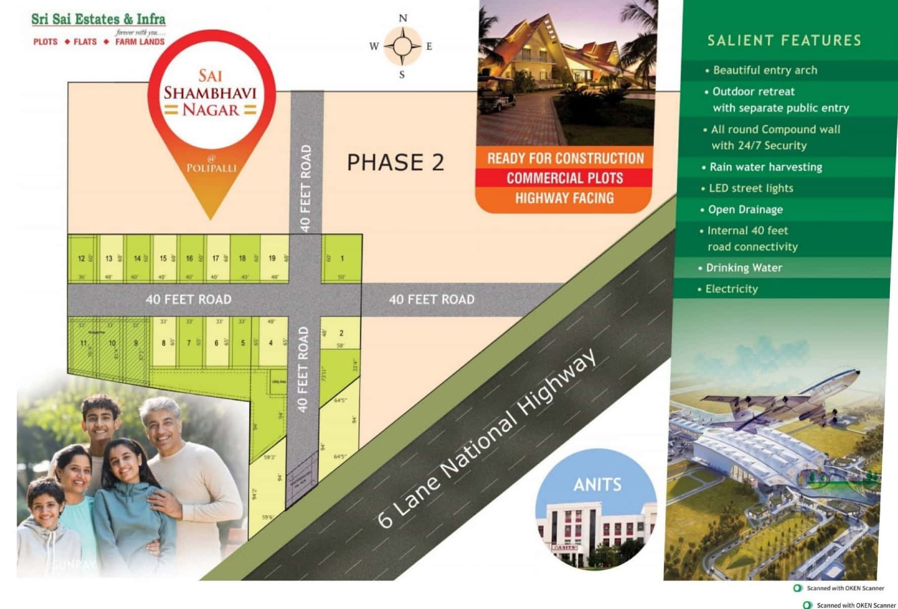 Sai Shambhavi Nagar at POLIPALLI National Highway Facing VMRDA Approved Layout 