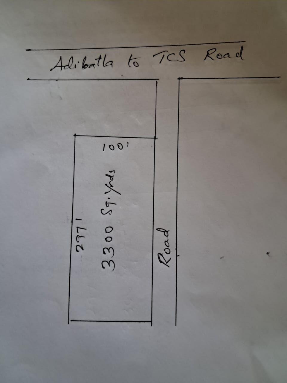 3000 sq yds Land for Development at Adhibatla