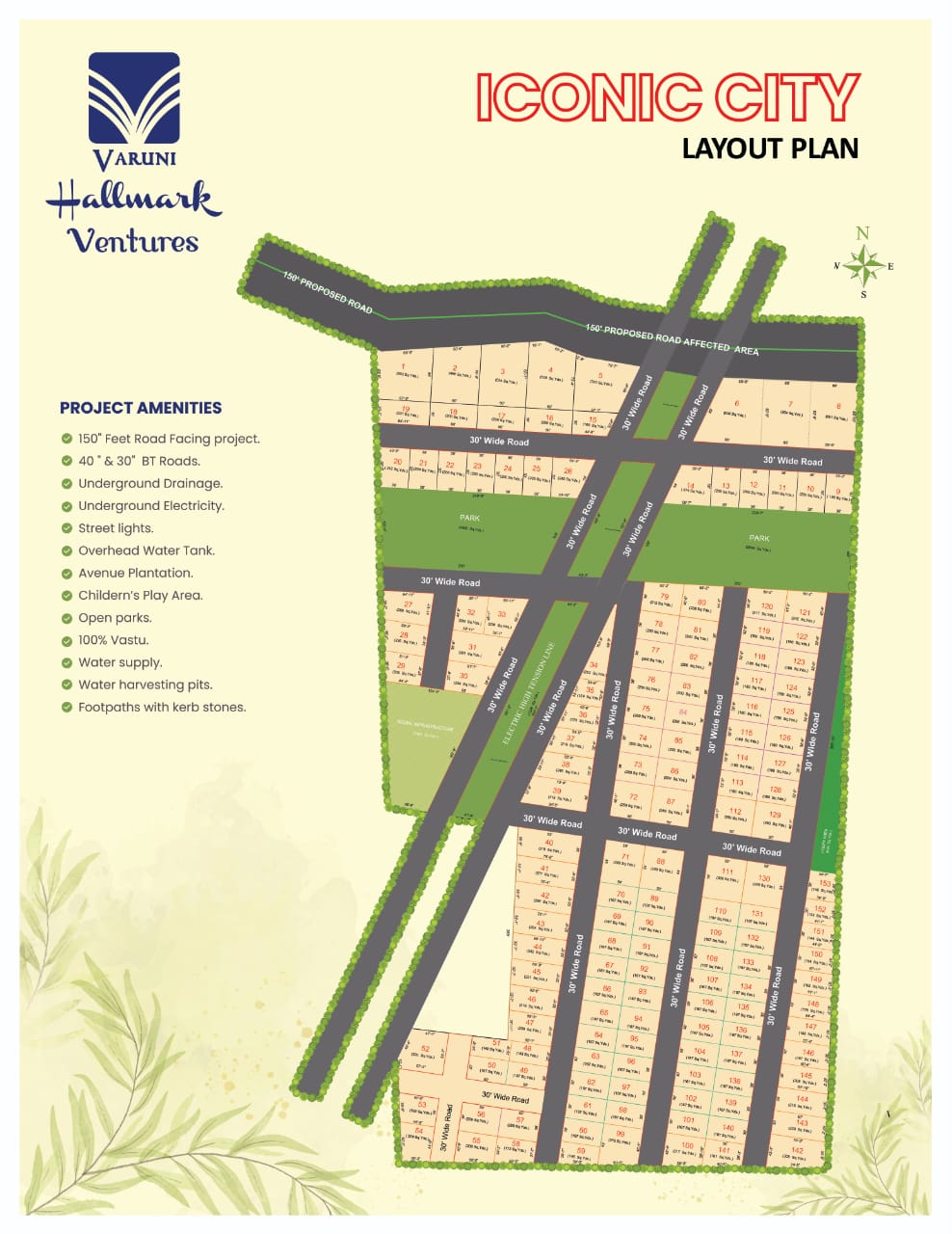 Villas Open Plots for sale in Iconic city at Rudraram 