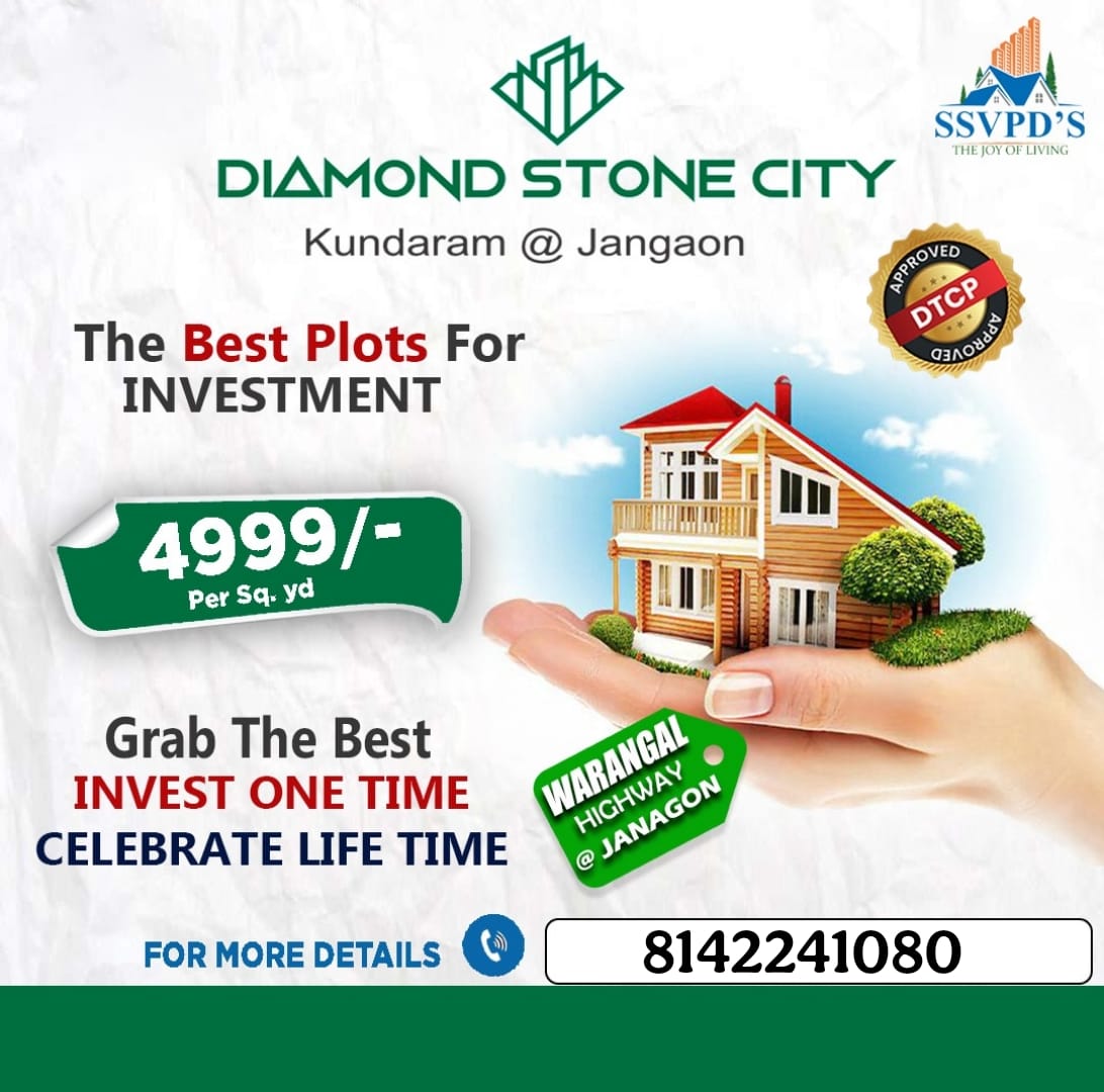 Open plots for sale in Kundaram Jangaon
