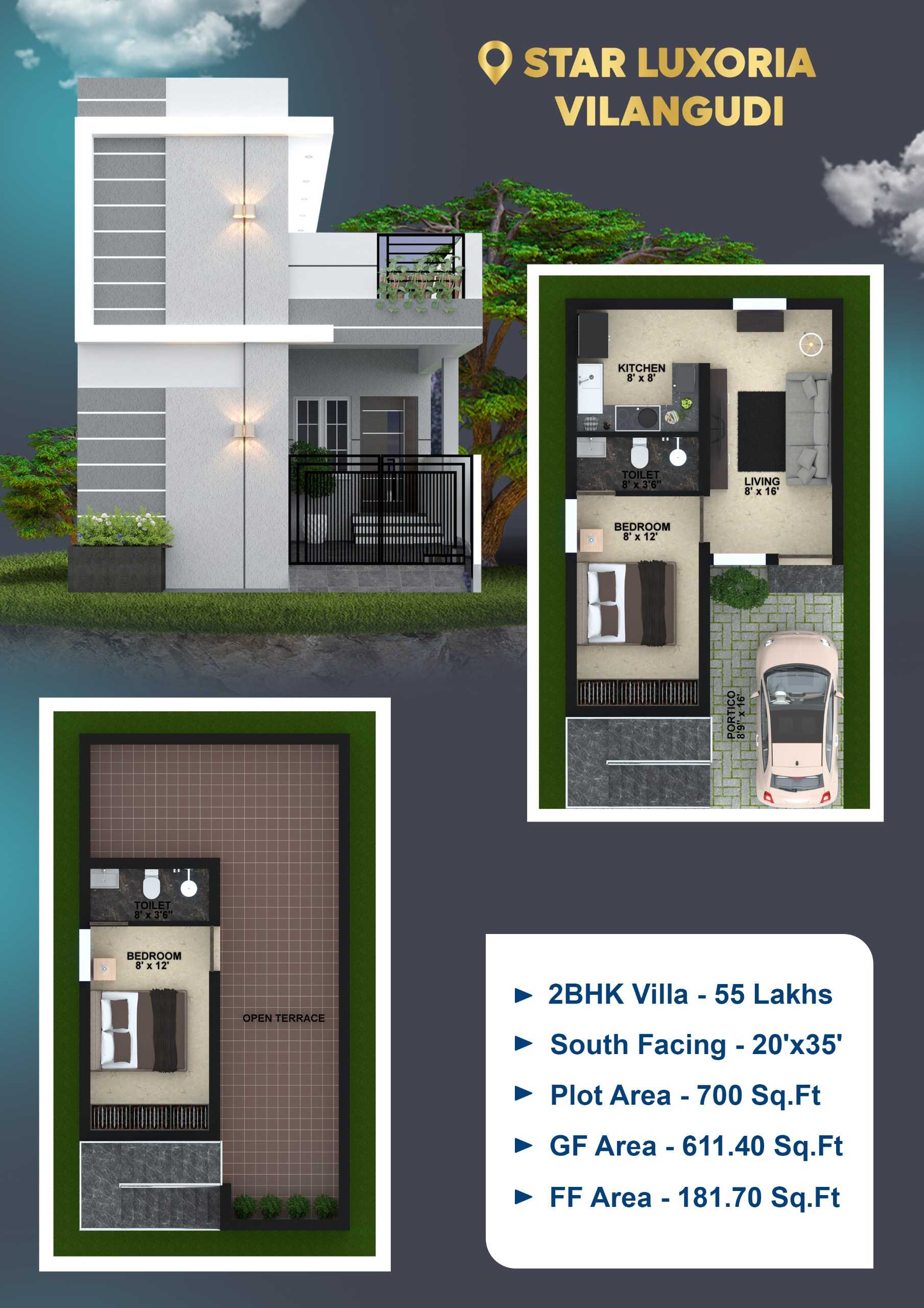 2 BHK HOUSE at VILANGUDI MADURAI